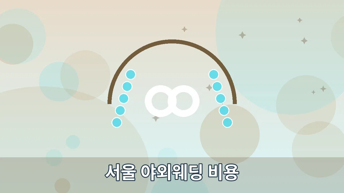 서울 야외웨딩 비용 안내 이미지 4