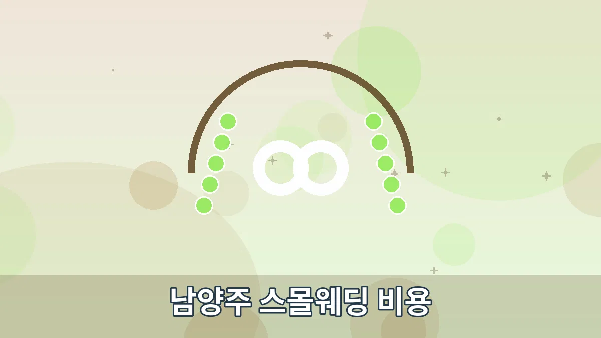 남양주 스몰웨딩 비용 안내 이미지 1